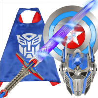 家柏饰(CORATED)✅万圣节变形金刚擎天柱表演舞会道具儿童动漫光cos面具男