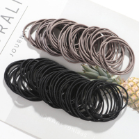 家柏饰(CORATED)新款简约儿童圈小皮筋黑色扎头不伤橡皮筋头皮筋女