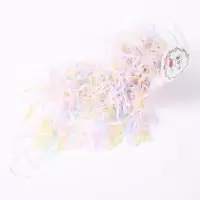 家柏饰(CORATED)儿童饰一次性小皮筋女黑色不伤强拉不断成人橡皮筋圈头饰