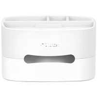 家柏饰(CORATED)笔筒收纳盒多功能纸巾盒北欧创意个性简约时尚少女心学生桌面文具笔架办公用品办公室笔桶摆件大容量