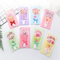 家柏饰(CORATED)教师节创意花束造型贺卡开学儿童生日祝福感谢邀请函留言小卡片纸