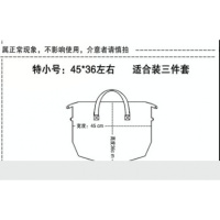 家柏饰(CORATED)装衣服的袋子外出收纳袋宝宝衣服收纳袋女士随身手提袋防霉防潮