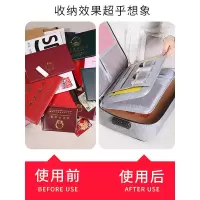 家柏饰(CORATED)收纳包便携小卡包多层大容量多功能箱档案家庭文件家用整理盒
