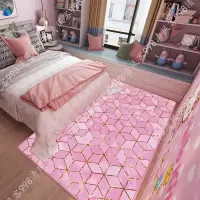 家柏饰(CORATED)地毯卧室粉色少女心满铺网红房间床边地垫ins风客厅定制