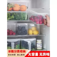 家柏饰(CORATED)冰箱收纳盒长方形抽屉式鸡蛋盒食品冷冻盒厨房收纳保鲜塑料储物盒