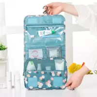 家柏饰(CORATED)旅行出差防水便携洗漱包女化妆包小号大容量手提出差收纳包