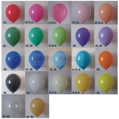 家柏饰(CORATED)10寸加厚哑光乳胶气球亚光婚庆生日派对聚会装饰
