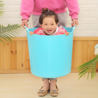 家柏饰(CORATED)大号脏衣篮软塑料摔不破家用洗衣篮玩具收纳桶收纳筐儿童洗澡桶