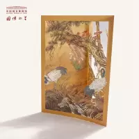 家柏饰(CORATED)中国博物馆松鹤回春镭卡片 创意镂空彩色贺卡 生日祝福