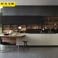 BONJEAN现代整体橱柜定做开放式厨房整套订制德国爱格板材板全屋定制