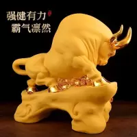 家柏饰(CORATED)天道酬勤牛摆件大号运势如虹生肖牛客厅办公室公司店铺开业礼品