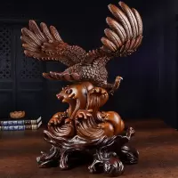 家柏饰(CORATED)鹏程万里鹰摆件办公室桌面装饰摆件前程似锦塑老鹰乔迁商务礼品