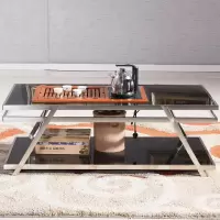 办公家具功夫茶几玻璃茶几茶道泡茶台双层茶几组合茶具106