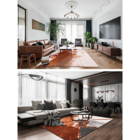 家柏饰(CORATED)比利时/爱马仕美式现代轻奢欧式样板间沙发卧室客厅地毯