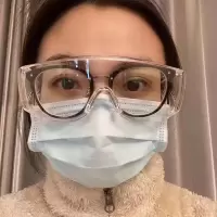 家柏饰(CORATED)透明护目防寒镜防风防尘防雾眼罩透气防飞溅密封防护眼镜儿童