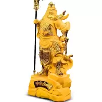 家柏饰(CORATED)关帝圣公关公摆件大号工艺品办公室开业礼品