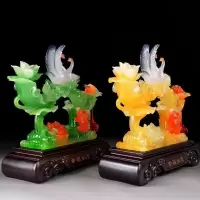 家柏饰(CORATED)幸福如意天鹅摆件新房卧室客厅装饰送朋友闺蜜创意结婚