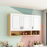 创意厨房吊柜墙壁挂柜玻璃柜储物欧式实木浴室柜卫生间吊柜可定制