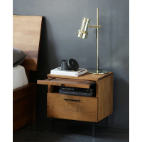 特惠/北欧奥克兰系列实木家具/乡村/IKA抽屉床头柜