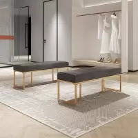 森美人北欧服装店换鞋凳长凳沙发凳轻奢玄关凳卧室床尾凳化妆凳长条凳子
