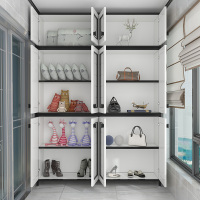 森美人太空铝阳台储物柜防潮防晒收纳柜吊柜壁柜杂物柜鞋柜地柜飘窗柜子