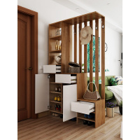 森美人进客厅餐厅玄关柜隔断柜入户鞋柜北欧多功能屏风柜厅柜间厅柜