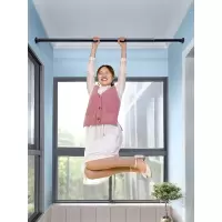 免打孔安装窗帘伸缩杆卧室晾衣杆直杆型厕所帘杆子卫生间晾衣架