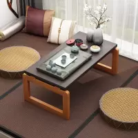 榻榻米桌子实木飘窗矮桌简约小茶几折叠炕桌家用禅意日式阳台地桌