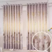 家柏饰(CORATED)小清新短帘半遮光简约现代飘窗卧室田园窗帘成品布料免邮