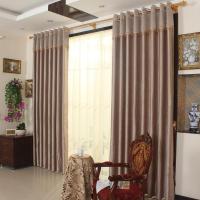 家柏饰(CORATED)格子窗帘布成品定制卧室客厅阳台落地窗隔热简约遮光