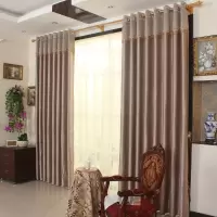 家柏饰(CORATED)格子窗帘布成品定制卧室客厅阳台落地窗隔热简约遮光