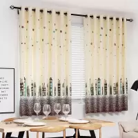 家柏饰(CORATED)窗帘成品卧室北约简约现代小短帘飘窗短窗客厅卧室阳台遮光布料