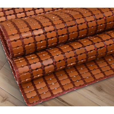 麻将席新款无蜡哑光碳化竹块1.5m折叠1.8米双人床凉席子定做