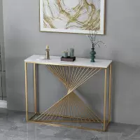 新中式玄关桌子靠墙轻奢风大理石简约细长条案台走廊美式玄关柜