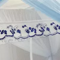 家柏饰(CORATED)免安装蒙古包防蚊帐可折叠双层网纱公主风1.5m1.8米床家用