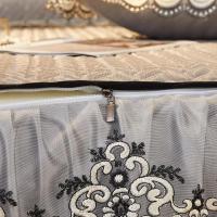 家柏饰(CORATED)冰丝凉席床裙款空调软席子三件套可水洗机洗折叠夏季1.5米1.8m2.0