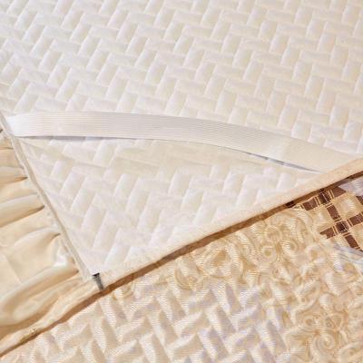 家柏饰(CORATED)欧式蕾丝床裙冰丝席三件套1.8米加厚可折叠机洗凉席空调软席子2米