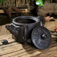家柏饰(CORATED)紫砂壶陶瓷茶具手工过滤小茶壶套装花茶壶家用泡茶壶茶水壶