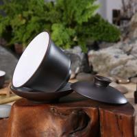 家柏饰(CORATED)紫砂盖碗三才碗茶备冲泡茶具茶壶盖碗茶备茶具茶碗易泡壶