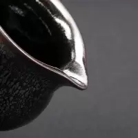 家柏饰(CORATED)建阳建窑公道杯柴烧铁胎手工陶瓷大肚茶海分茶器茶道配件大号