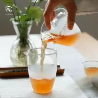 家柏饰(CORATED)耐热玻璃家用盖碗茶杯茶海透明云雾日式简约功夫茶具套装整套