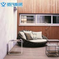 森美人户外家具藤编躺床沙滩阳台庭院躺椅沙发阳光房露天休闲别泳池躺床