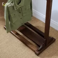 森美人北欧挂衣架实木落地简约衣帽架服装店双层衣服架CS917