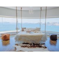 森美人北欧民宿吊床同款室内卧室吊床旅馆创意摇摇床成人家用床