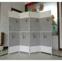 BONJEAN屏风隔断折屏简约现代卧室客厅移动推拉中式布艺屏风帘房间隔断墙