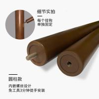 森美人简易实木衣帽架落地简约现代卧室衣服架家用单杆式房间创意挂衣架