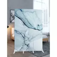 BONJEAN简约现代屏风折叠移动玄关布艺隔断客厅卧室小户型办公室时尚折屏