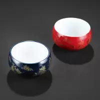 家柏饰(CORATED)茶洗笔洗水孟大号霁蓝釉陶瓷功夫茶具家用茶道配件茶杯洗复古
