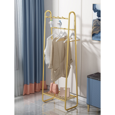 森美人轻奢挂衣架落地卧室简易衣架家用北欧挂衣服架子简约现代衣帽架