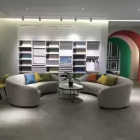 森美人圆形沙发组合弧形半圆形个性创意酒店大堂大厅休息区办公现代简约